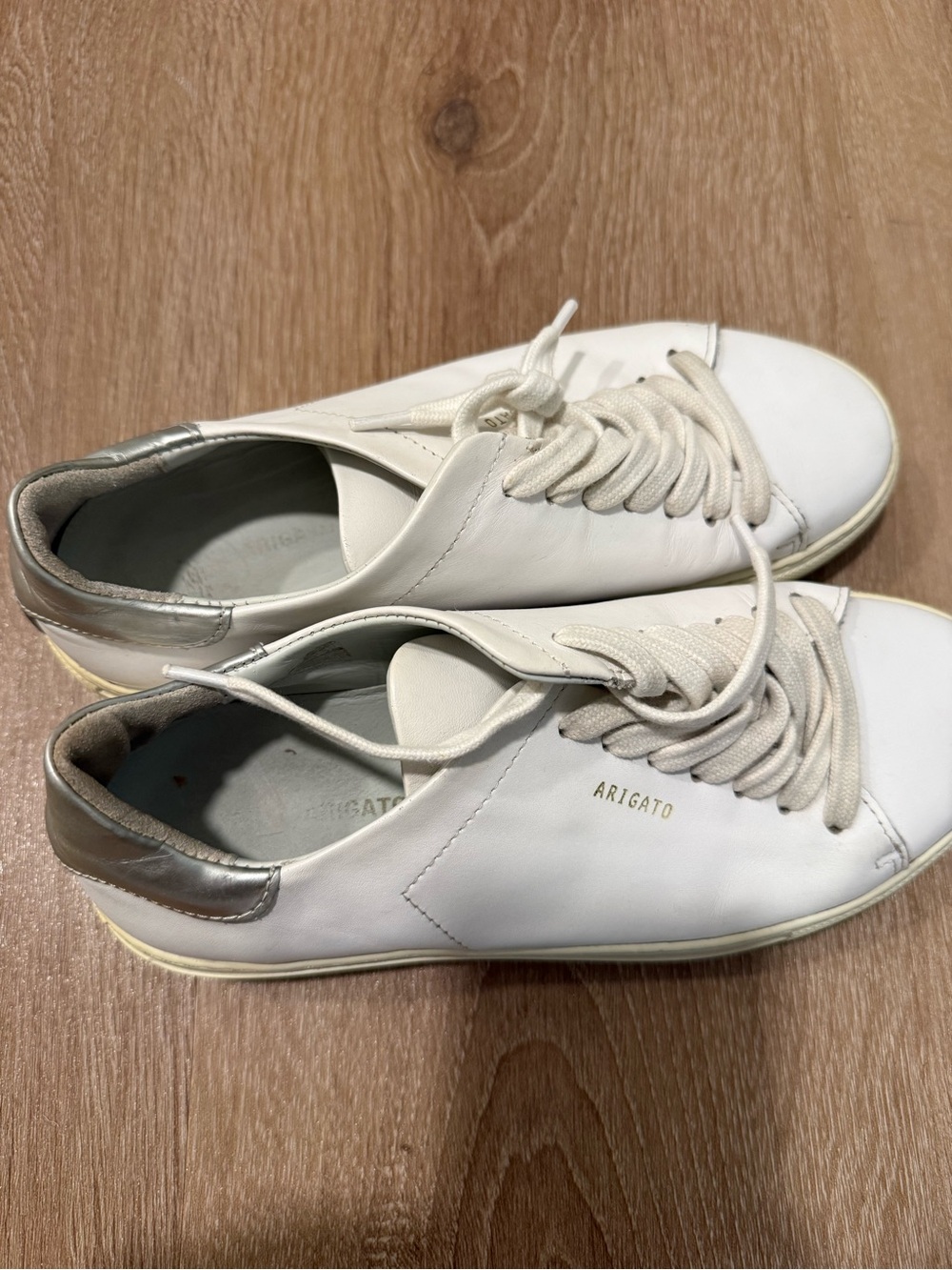 Axel Arigato Clean 90' Low Top Sneakers in White Leather